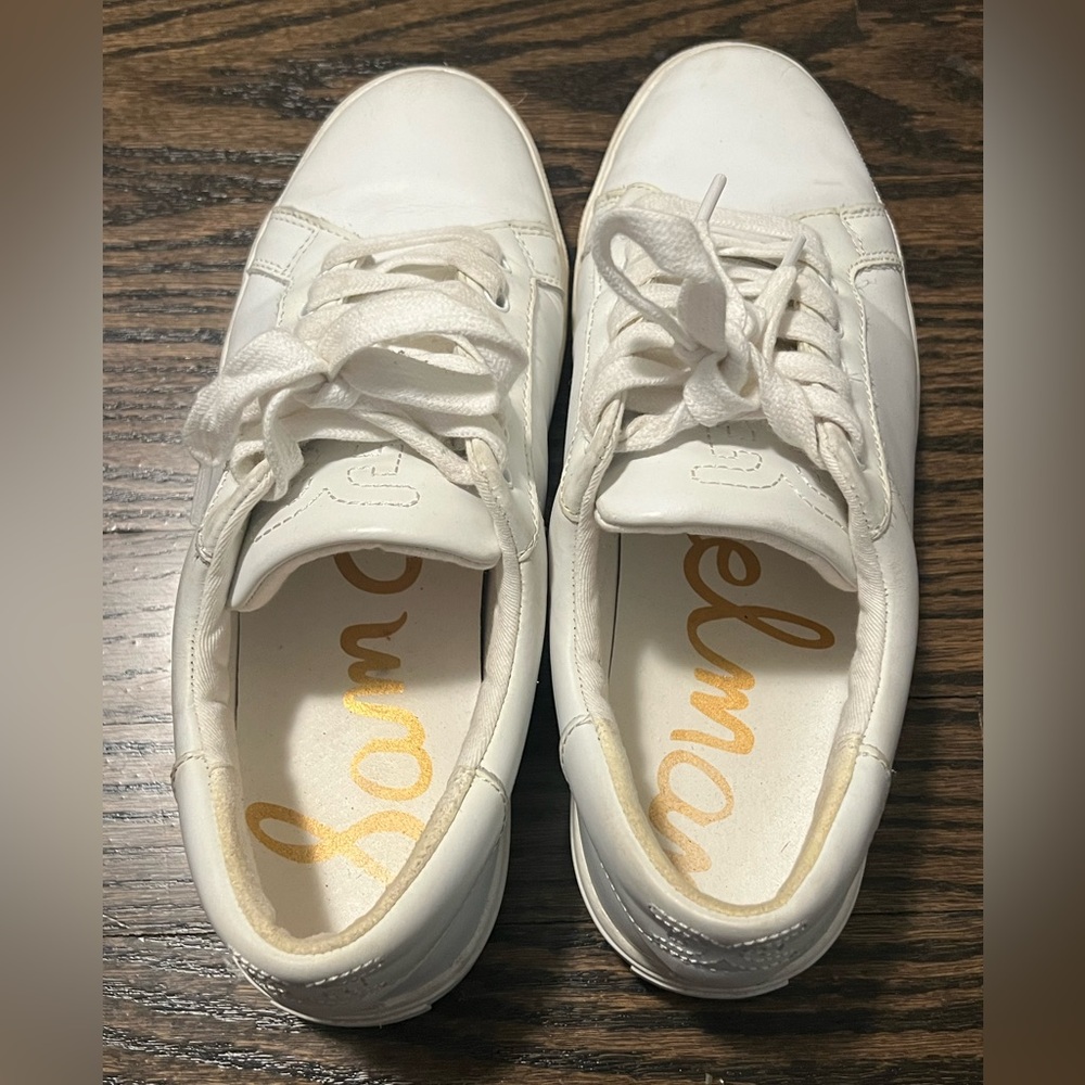 Sam Edelman Women's Ethyl Bright White Sneaker Size 9.